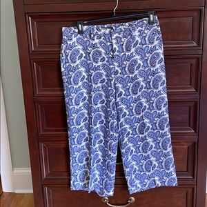 Banana Republic wide leg cropped pants.